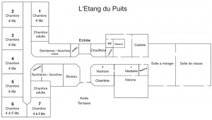 Plan du bâtiment Etang du Puits