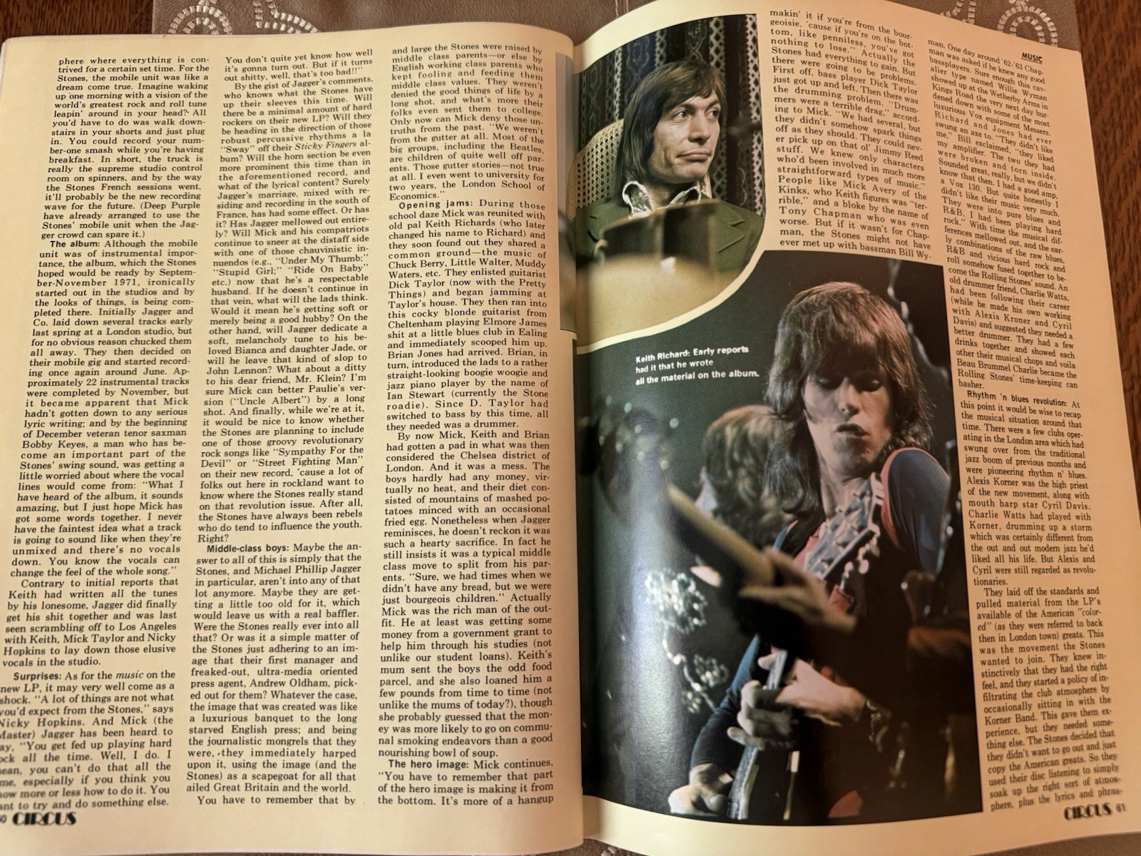Circus Magazine March 1972 ELP Yes Rolling Stones Ship Free In USA