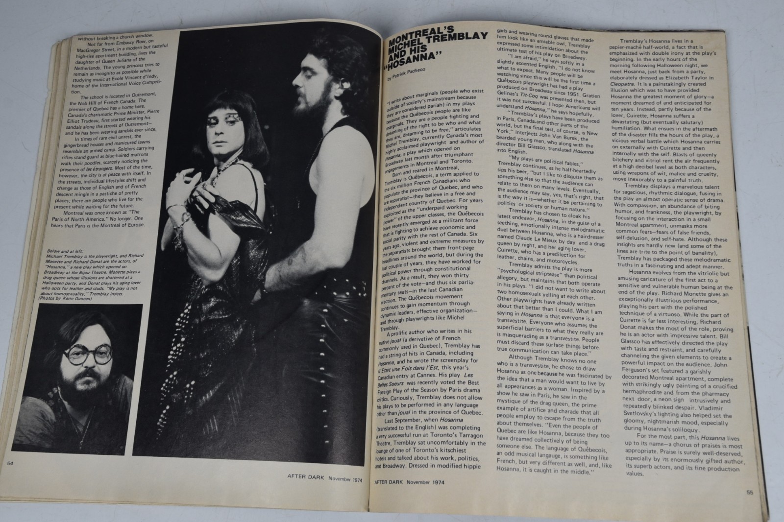 Vintage After Dark Magazine Nov 1974 Raquel Welch Wild Party Gay Interest LGBTQ