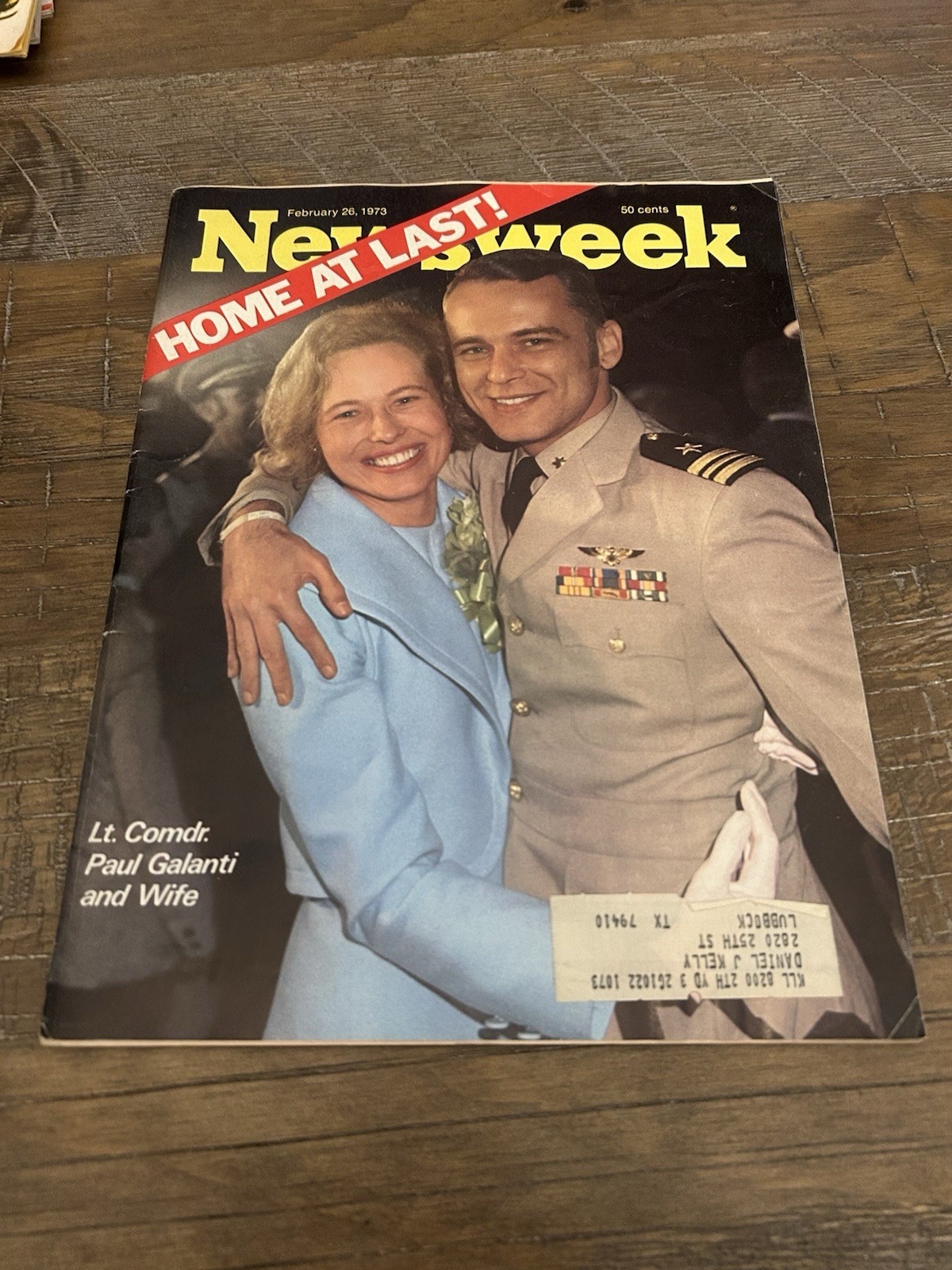Newsweek 1973 Lt Comdr Paul Galanti And Wife Home At Last