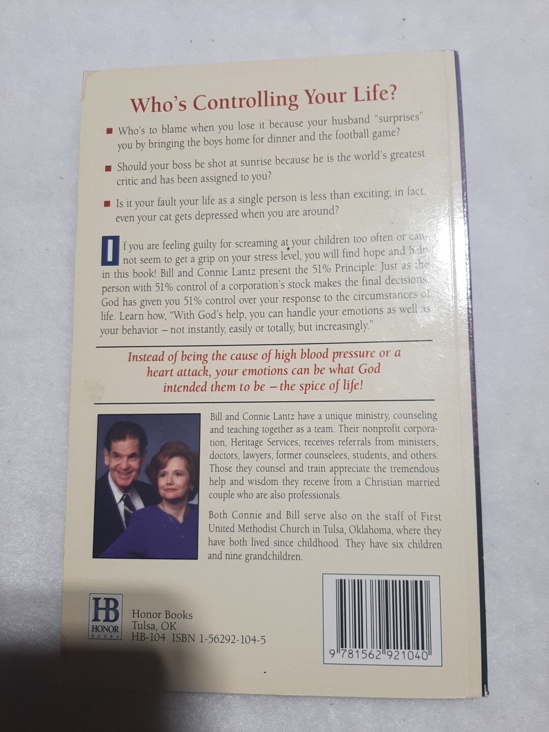 51% Principle by Connie Lantz and William Lantz (1995, Trade Paperback)