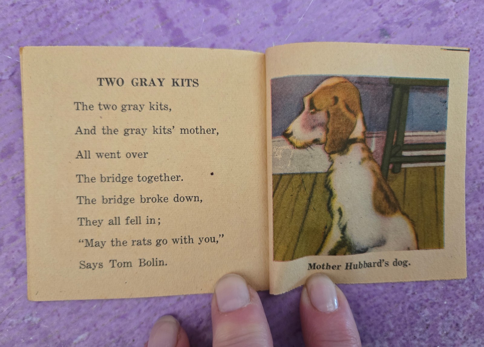 Vintage Miniature Childrens Mini Books Samuel Lowe Animals Illust 1940s LOT OF 8