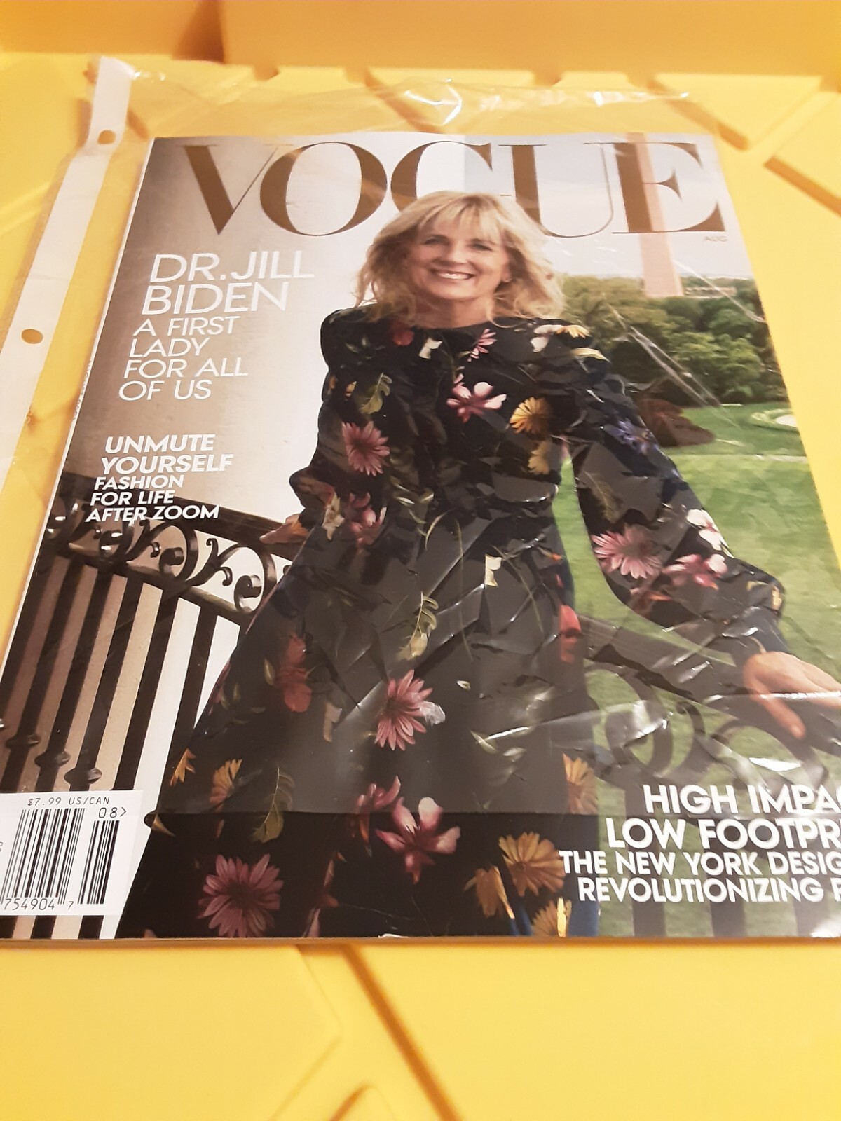 DR JILL BIDEN FIRST LADY – Vogue Magazine August 2021 New.