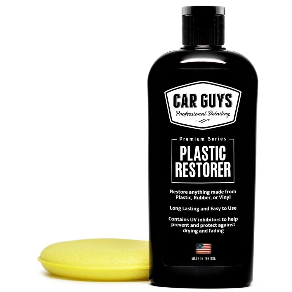 Plastic Restorer for Vehicles | Restore Rubber, Vinyl & Trim | 8 Oz Kit