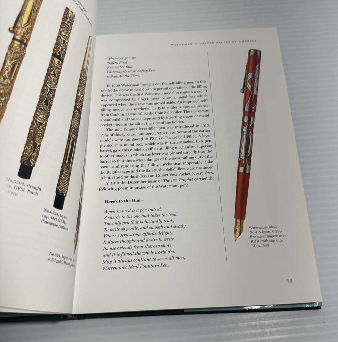 Fountain Pens United States United Kingdom Andreas Lambrou 2000 HC DJ History