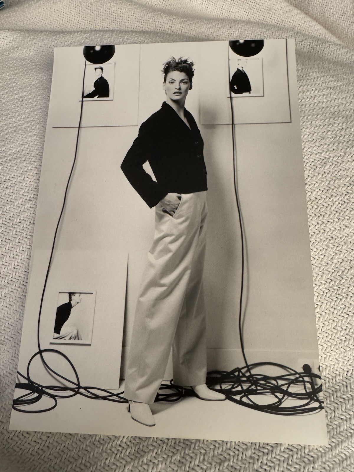 Chloe Runway Spring 1996 Written Invite Linda Evangelista Karl Lagerfeld RARE