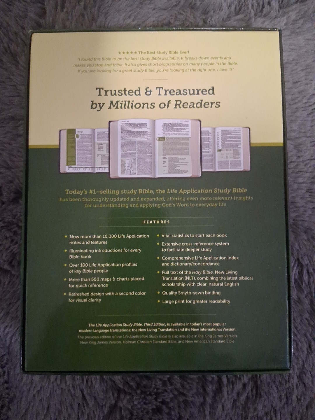 NLT Life Application Study Bible • Brown LeatherLike • Large Print $74.99 Retail