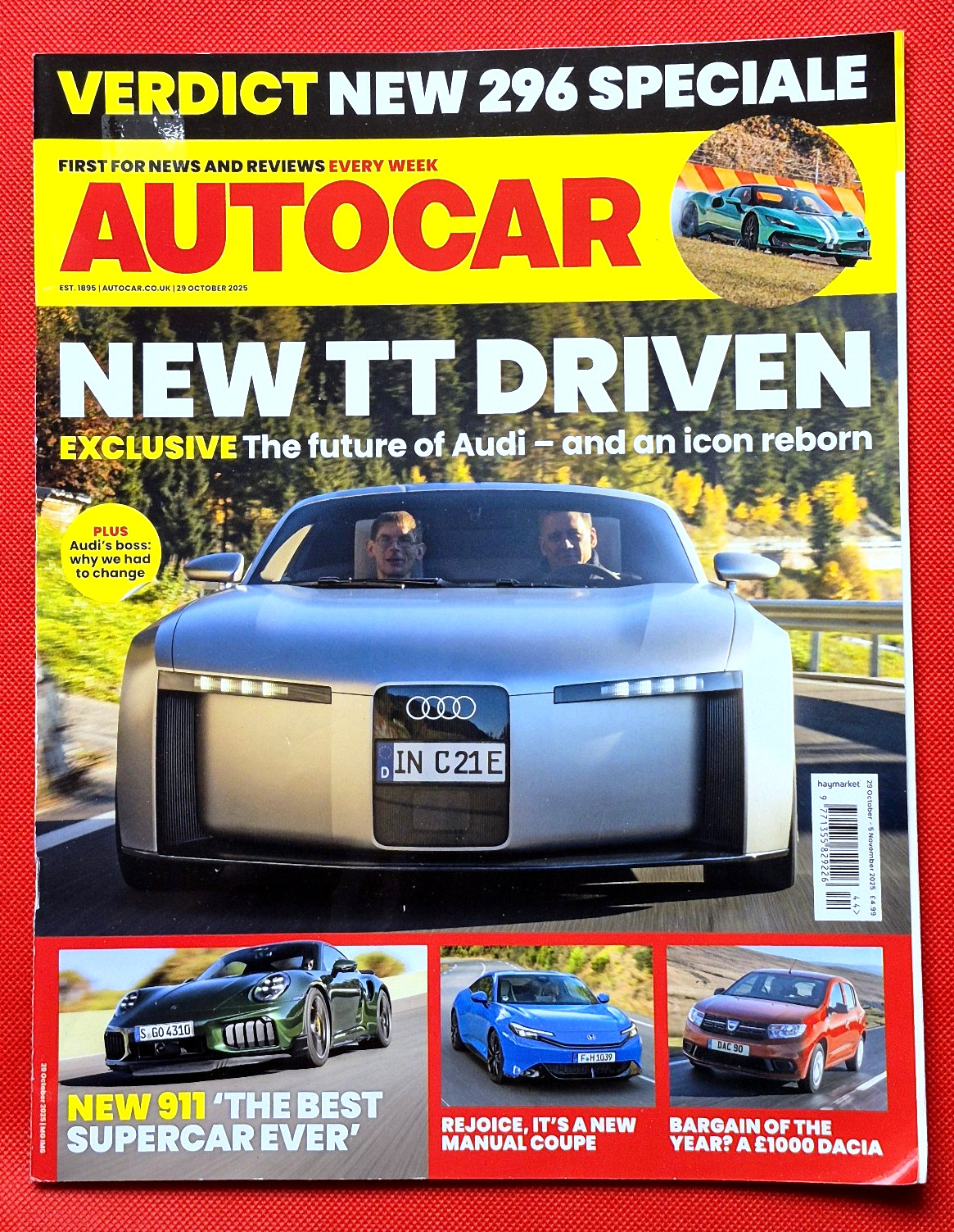 Autocar 29 Oct 2025 – BMW M2 CS – 911 TURBO S – DENIS EAGLE – HONDA PRELUDE – TT