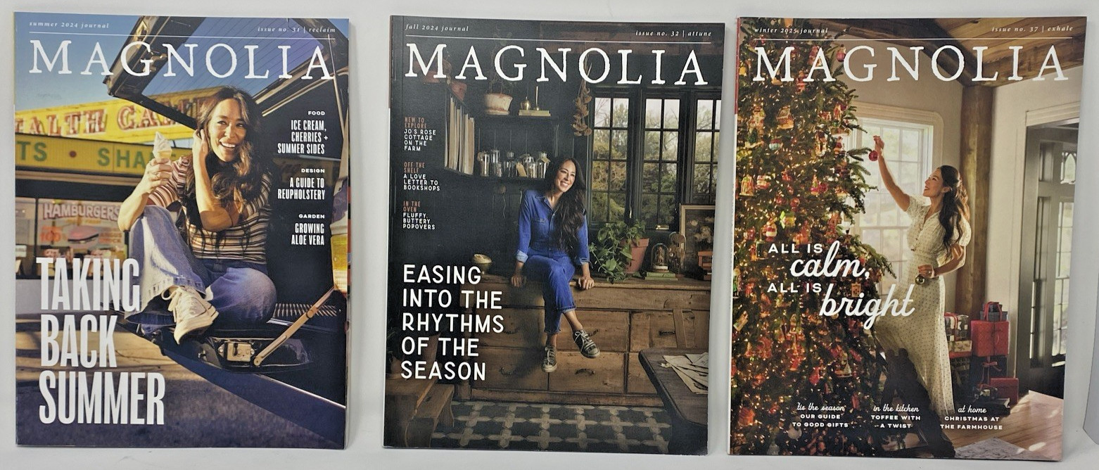 Magnolia Journal Magazine Issues 10 19 Lot Of 3 Issues 31, 32 & 37