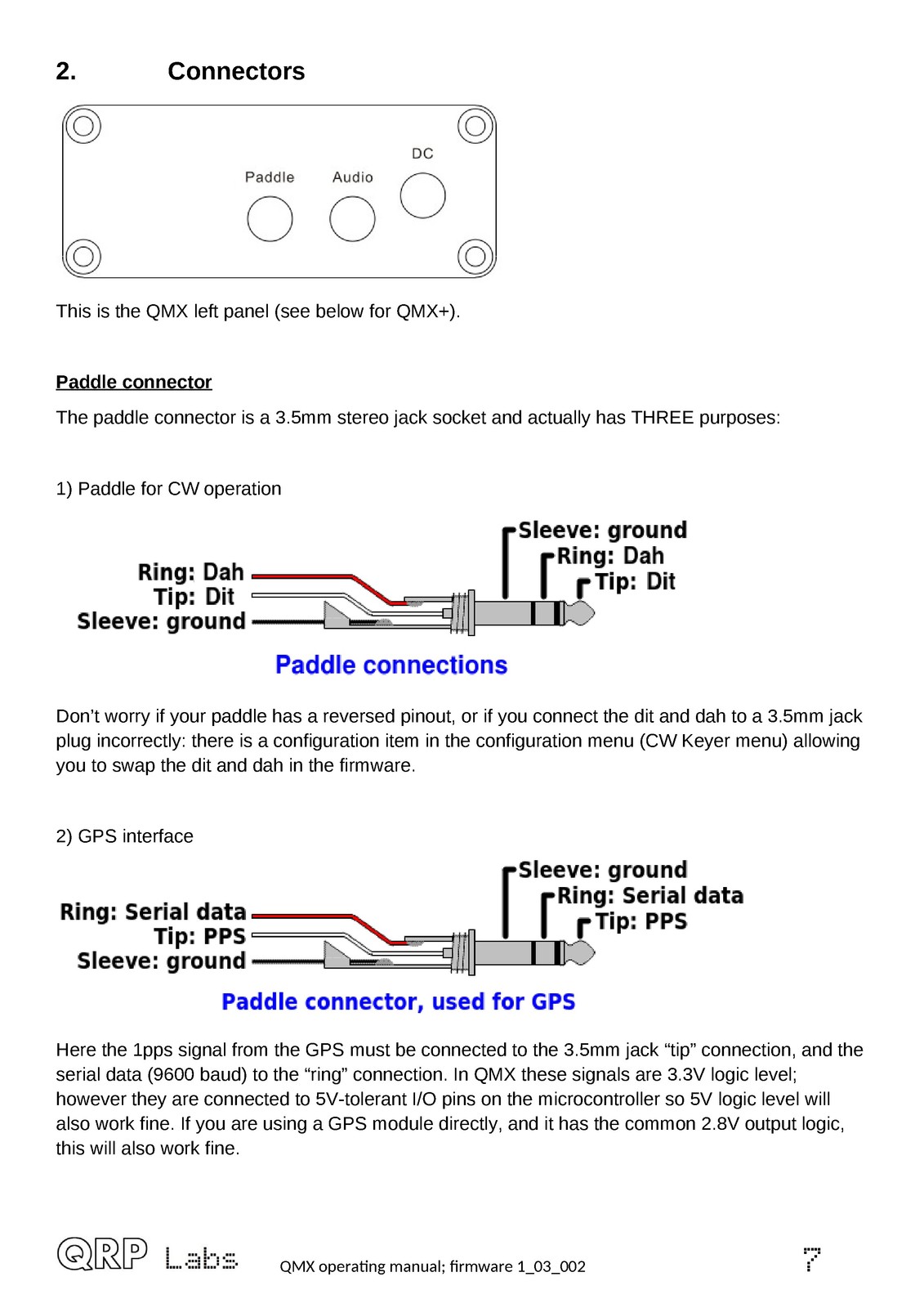 QRP LABS QMX Multimode Transceiver Operating Manual – WIRE BOUND – TOUGH COVERS