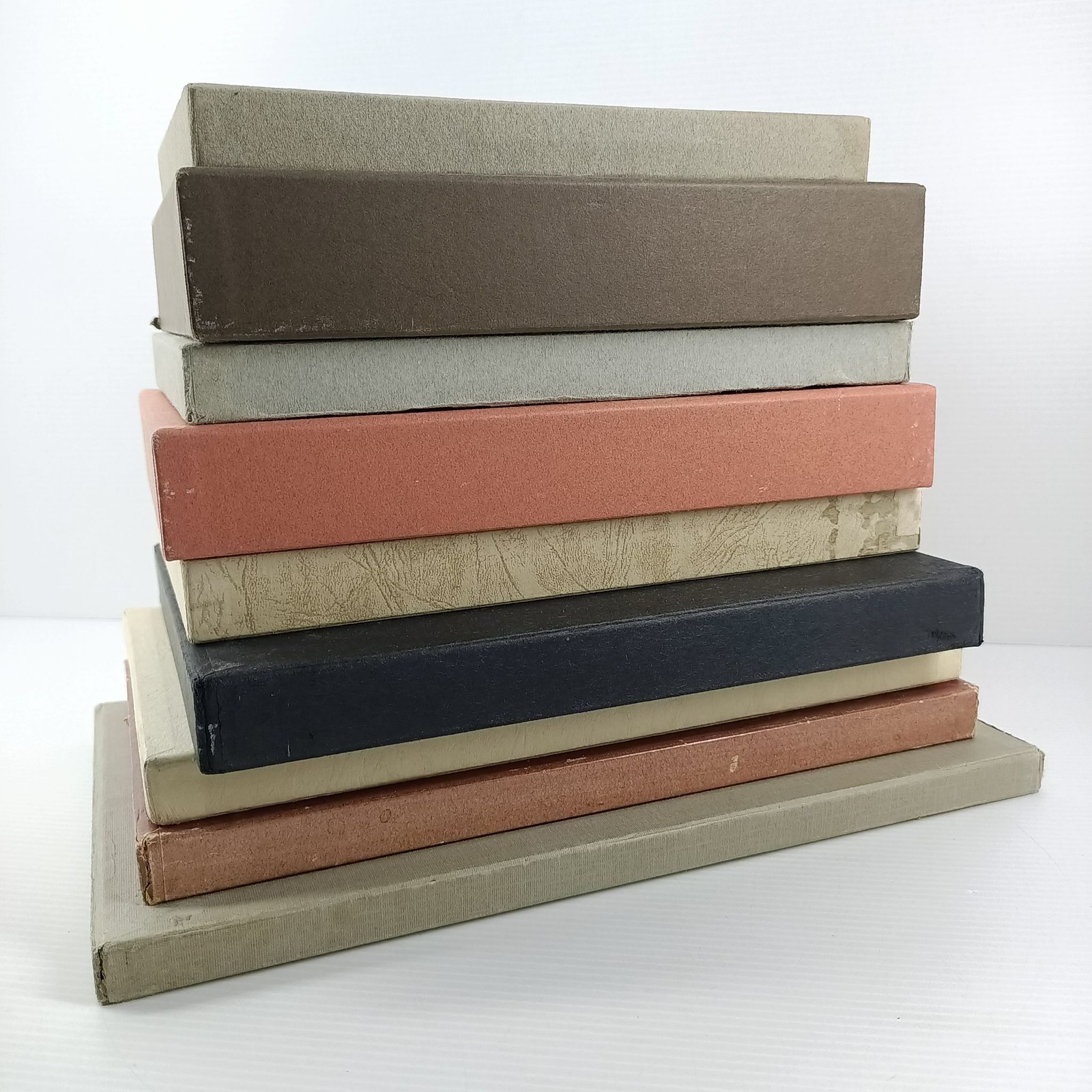 8x Folio Society Assorted Classics Shelf Fill Interior Design Props 20cm Books
