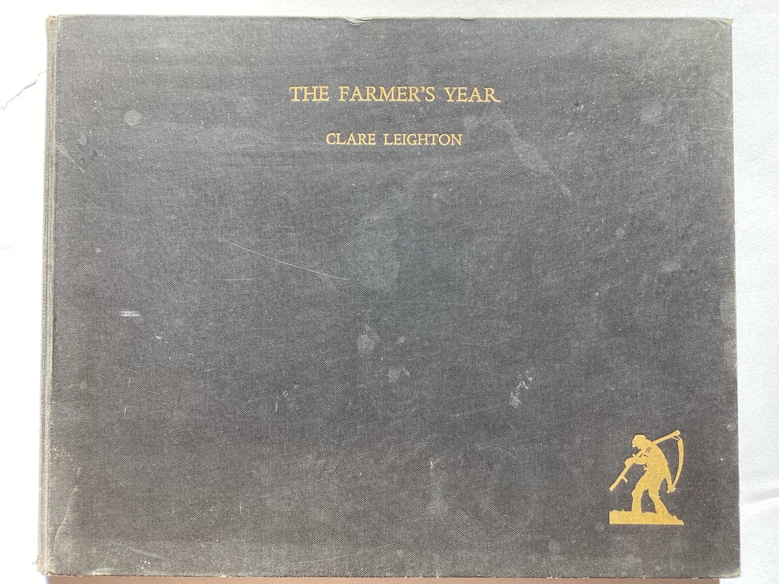 1933 Signed First Edition The Farmer’s Year by Clare Leighton wood engravings
