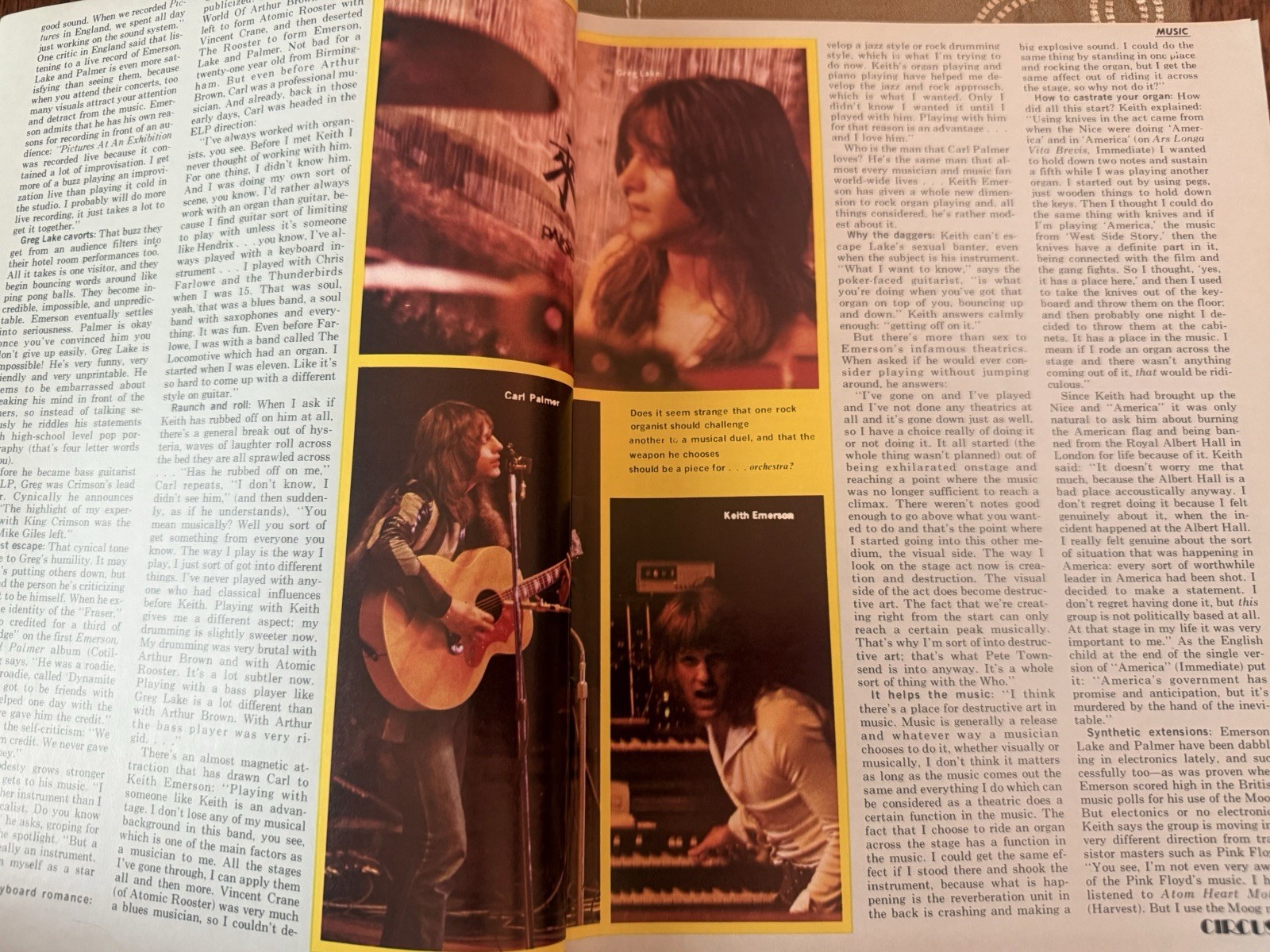 Circus Magazine March 1972 ELP Yes Rolling Stones Ship Free In USA