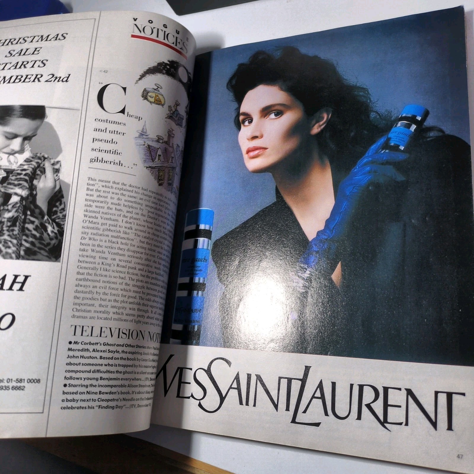 Vogue Christmas December 1987 UK issue