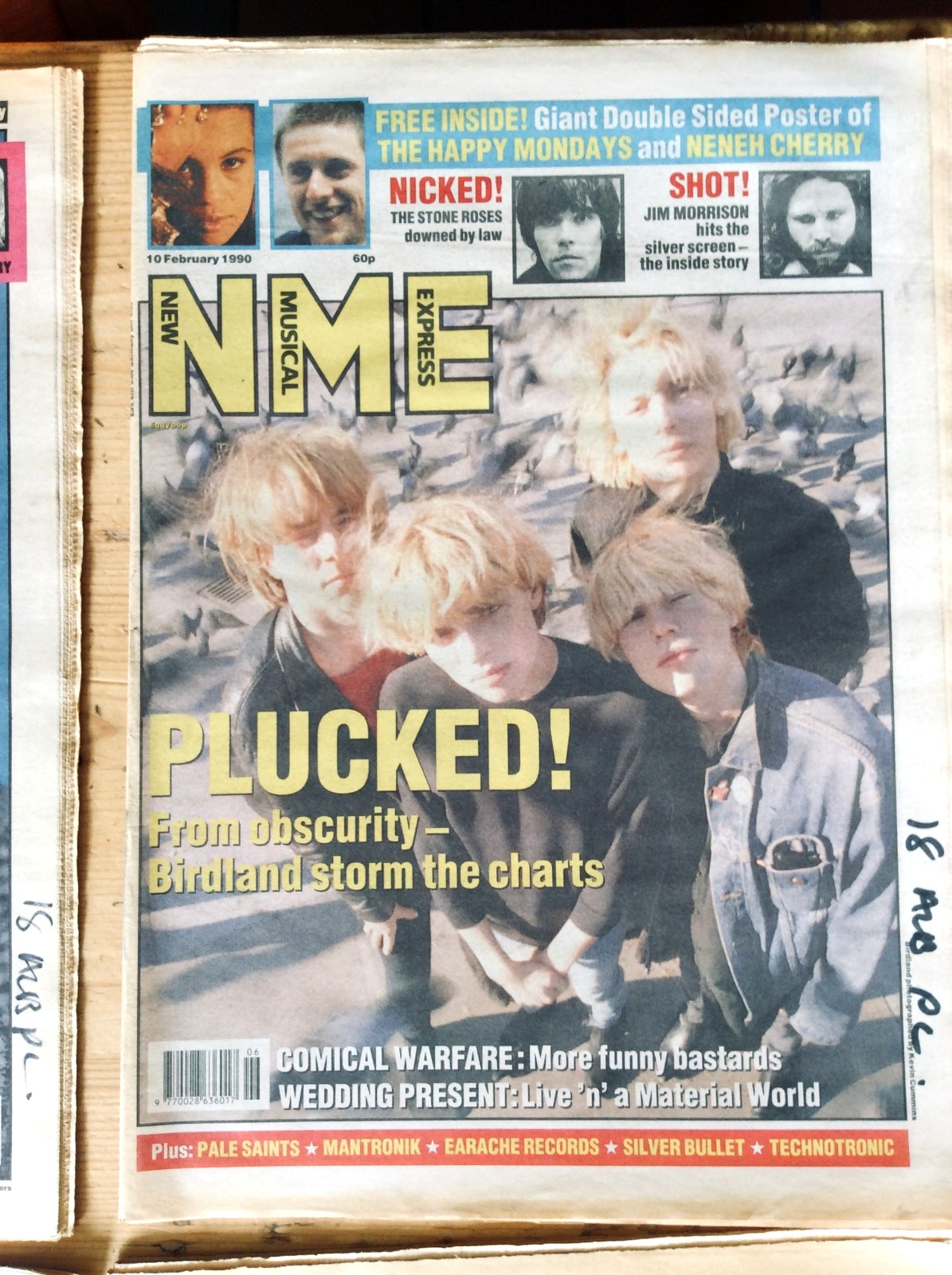 NME. New Musical Express Magazines. February 1990. Four issues. No Posters.