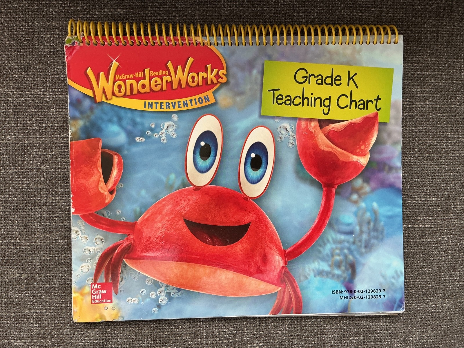 McGraw Hill Reading Wonderworks Intervention Teaching Chart Grade K