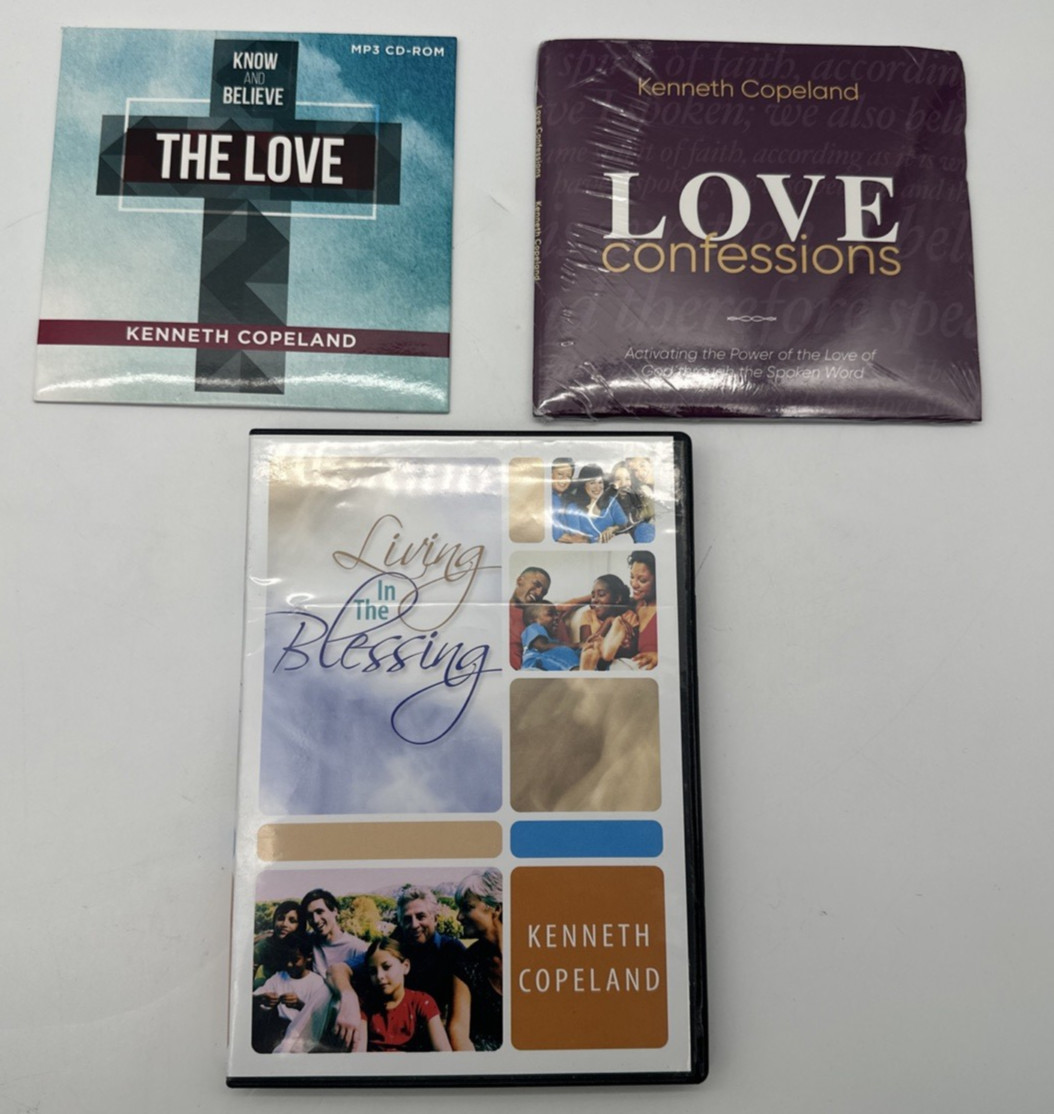 Kenneth Copeland Ministries CD DVD Lot 3 Items 2004-2017 Sealed Good Condition