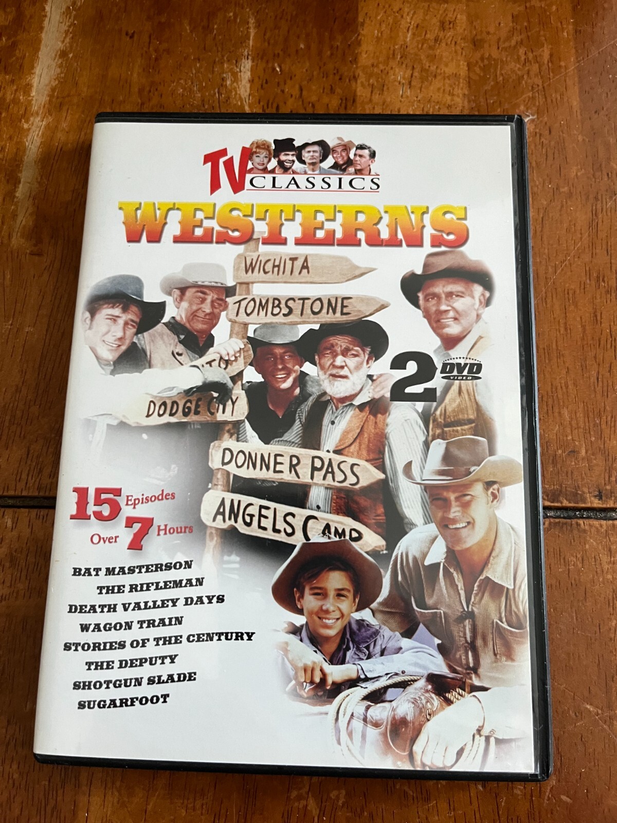 TV CLASSICS WESTERNS – 15 EPISODES OVER 7 HOURS – 2 DVD&rsquo;S