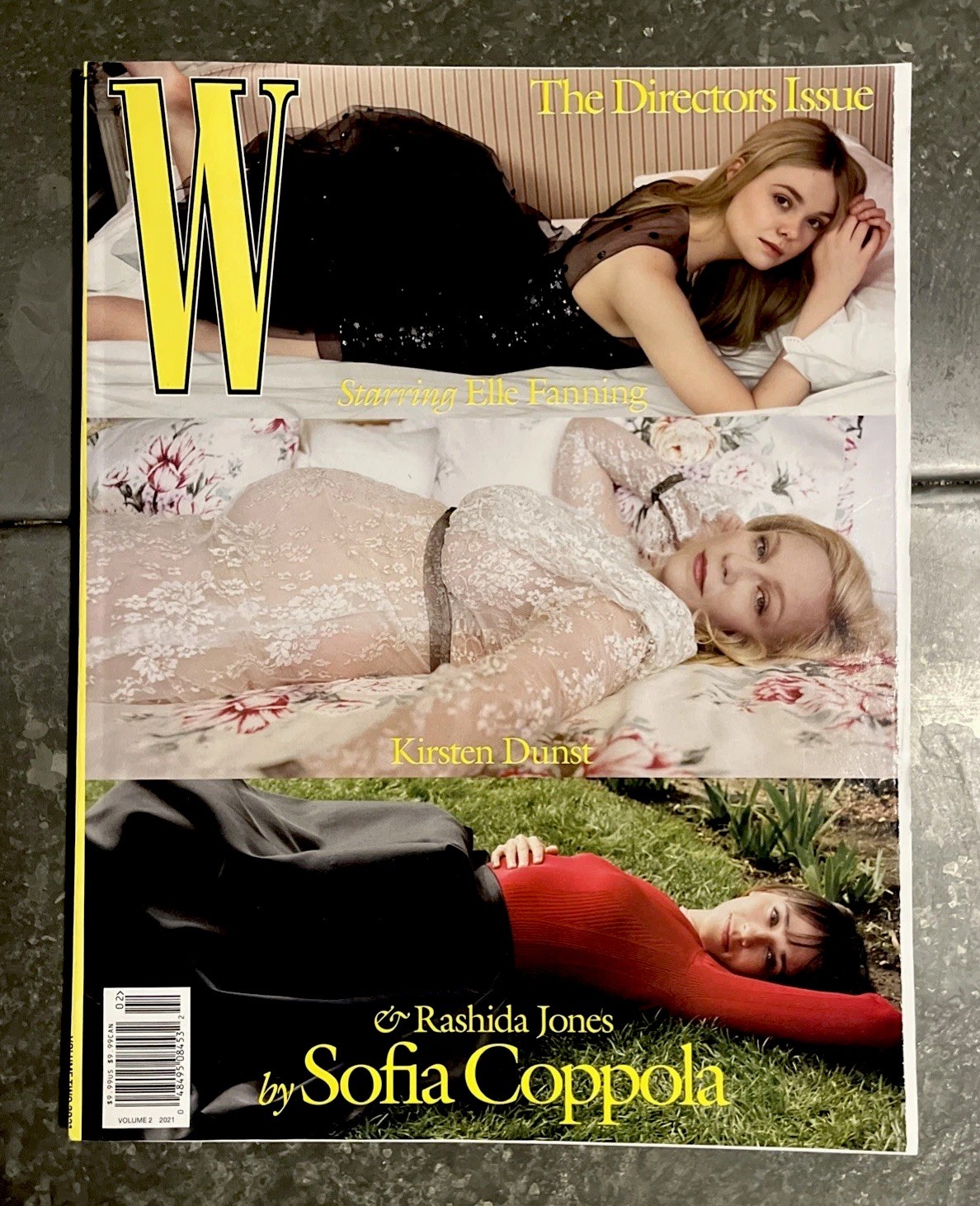 W The Director&rsquo;s Issue (2021) Magazine Book Vol. 2 Elle Fanning Kirsten Dunst