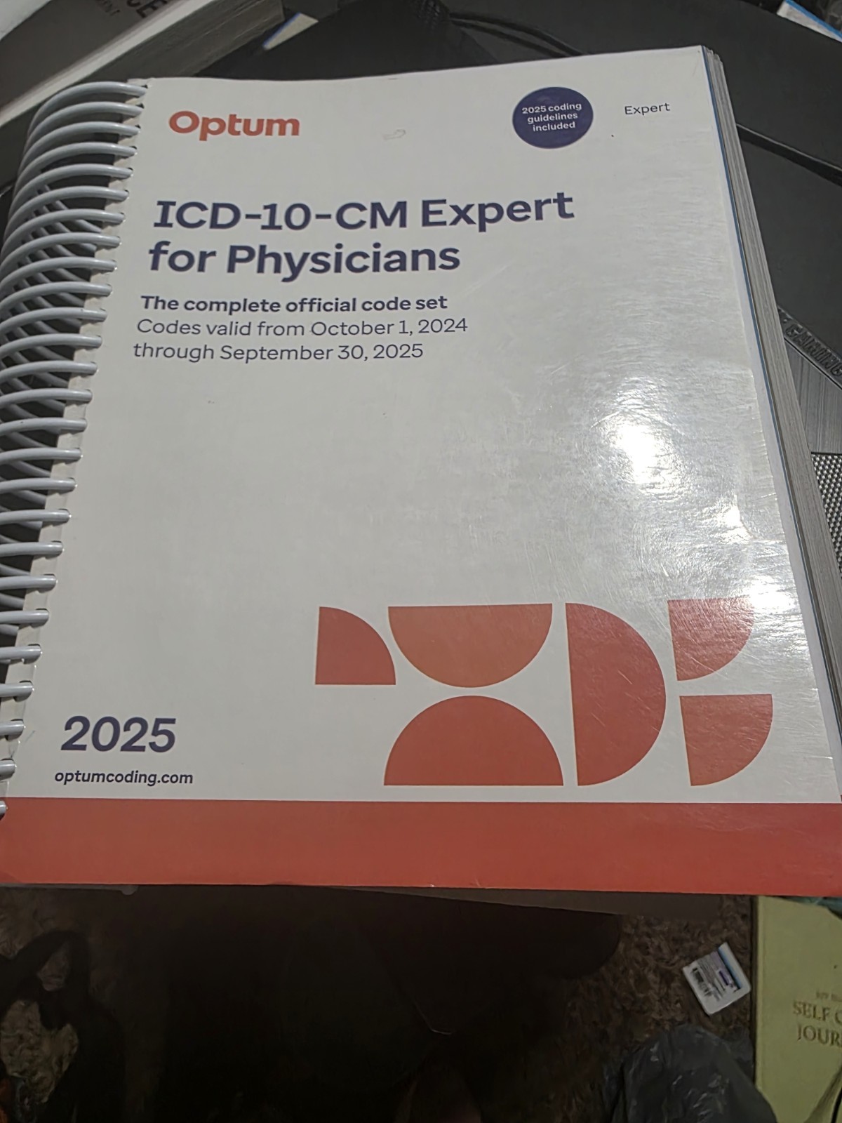 2025 ICD-10-CM Expert for Physicians with – Spiral-bound, by Optum – Very Good