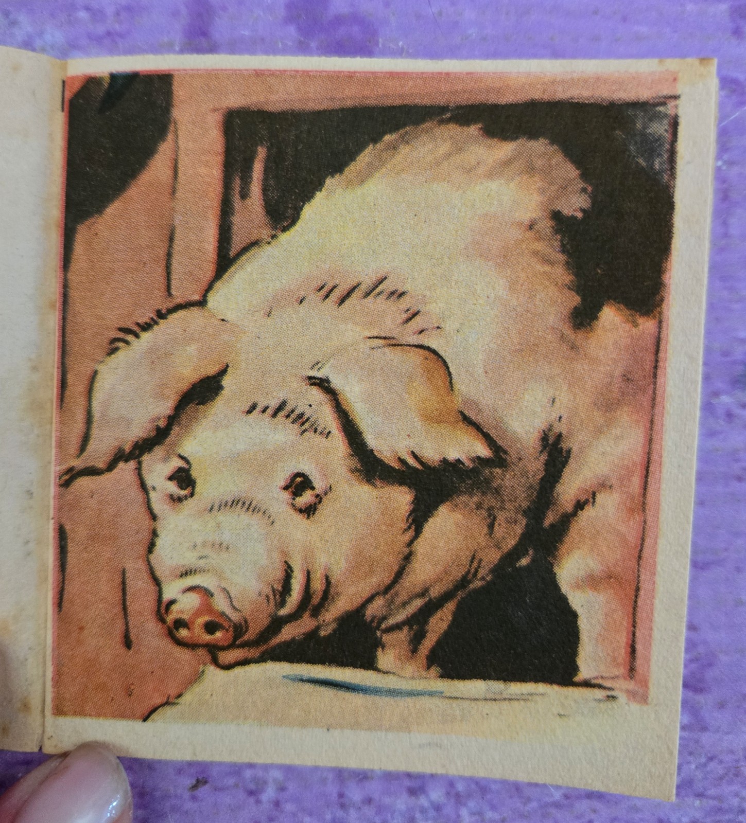 Vintage Miniature Childrens Mini Books Samuel Lowe Animals Illust 1940s LOT OF 8