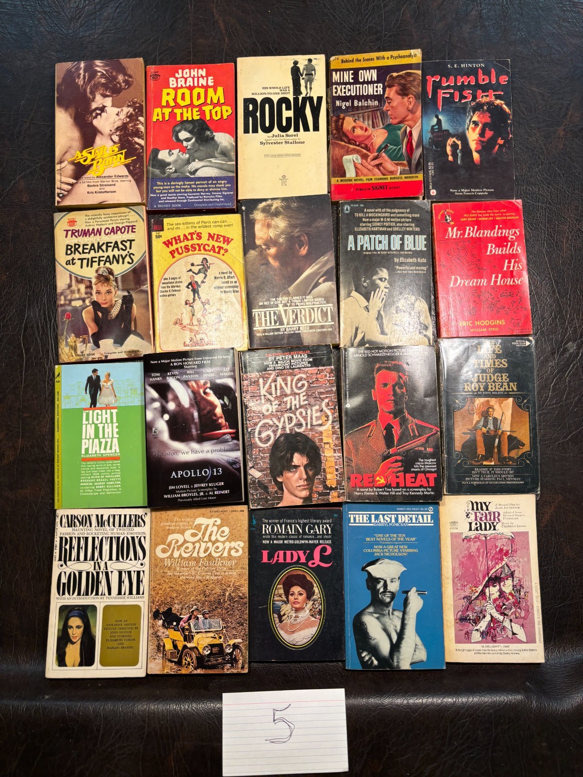 Lot 5 – 20 Movie tie-in paperbacks average VG 1940s-2000s see photos