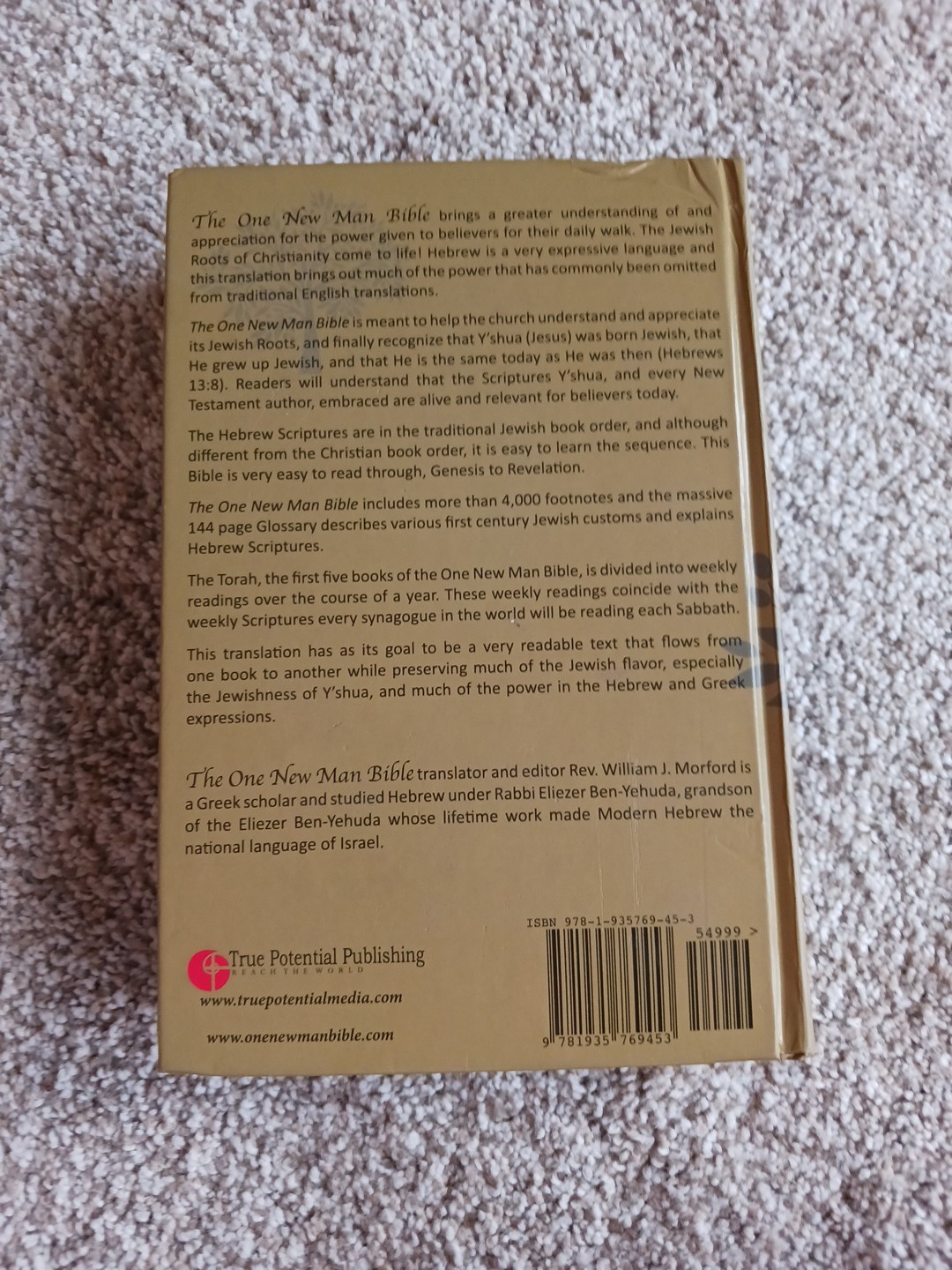 One New Man Bible Revealing Jewish Roots And Power Hardback Hardcover Great