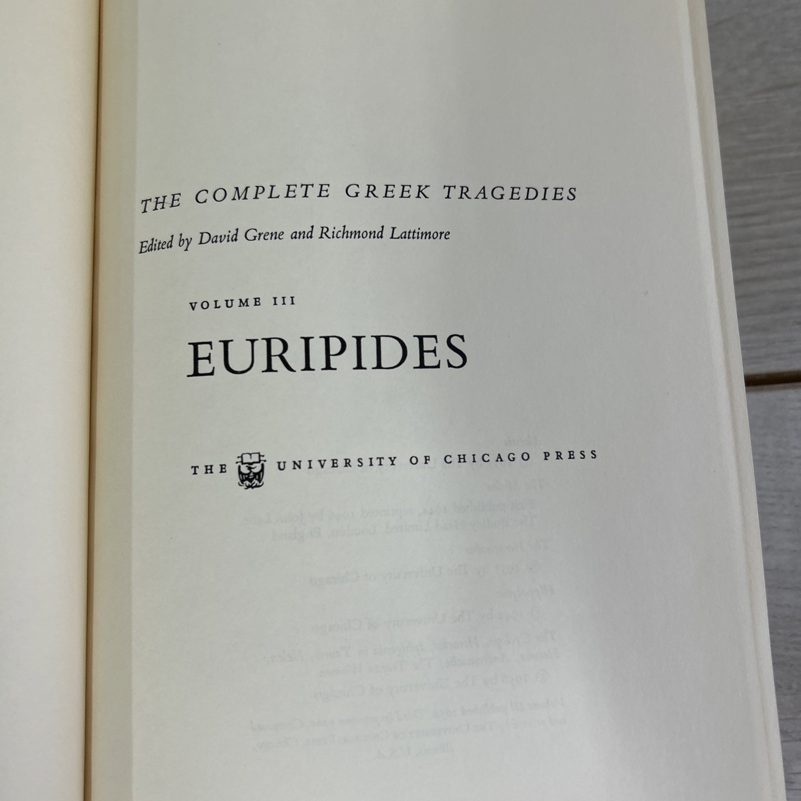 Euripides Sophocles Euripides 3of 4 Set B2