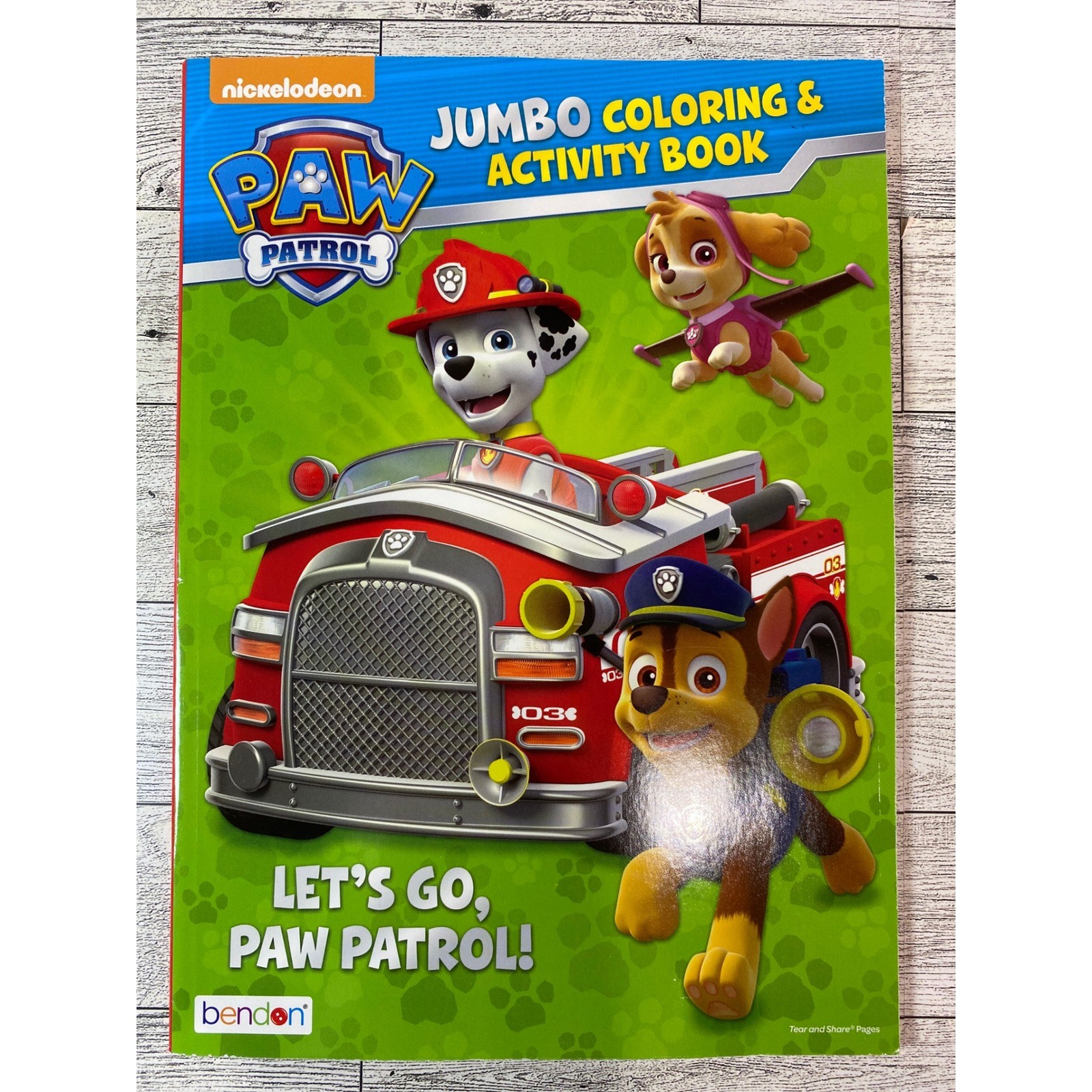 Lets Go PAW Patrol Jumbo Coloring & Activity Book 2014 Nickelodeon Bendon Age 3+