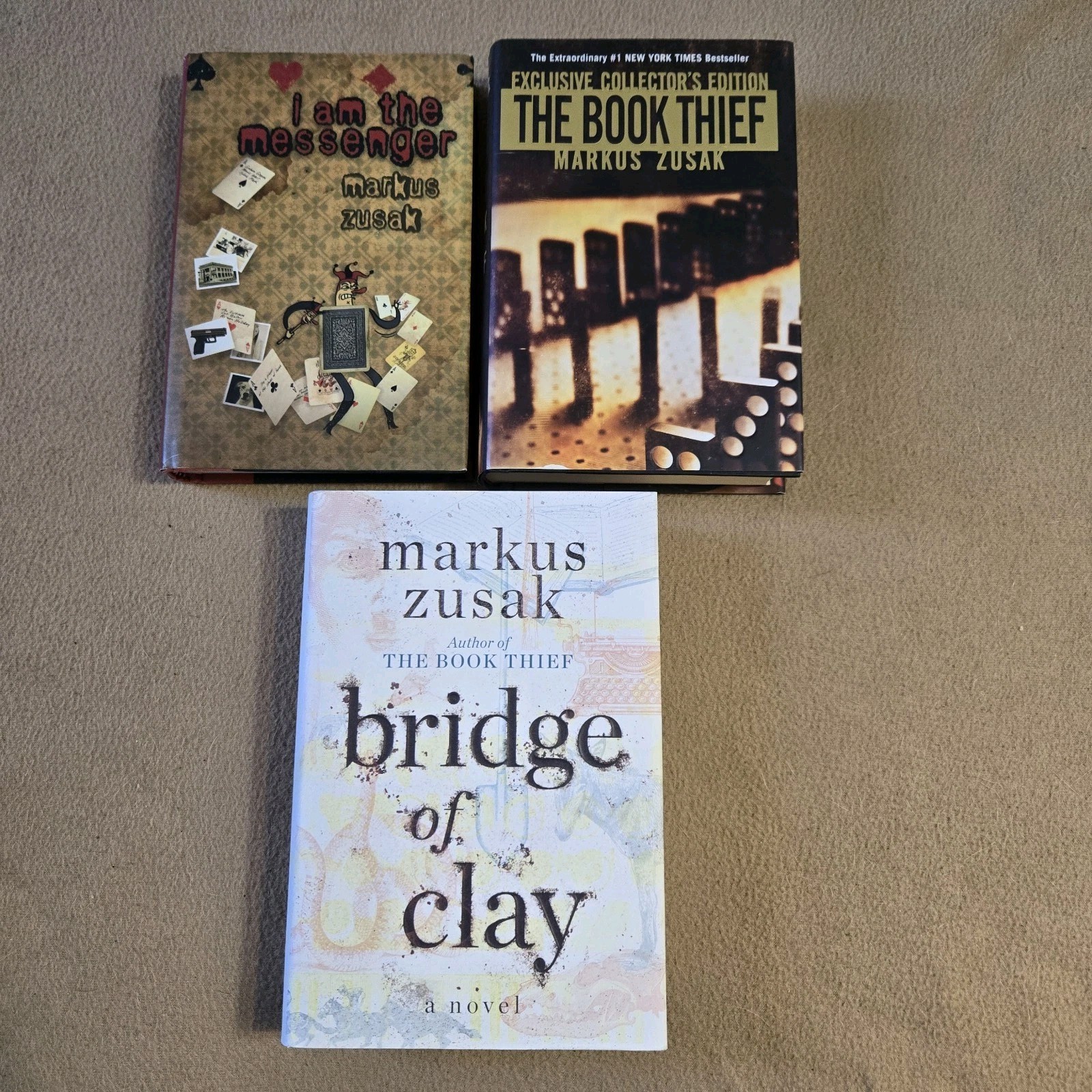 Markus Zusak HC/DJ Lot of 3 1st Printings (1 Thus), 1 SIGNED, The Book Thief