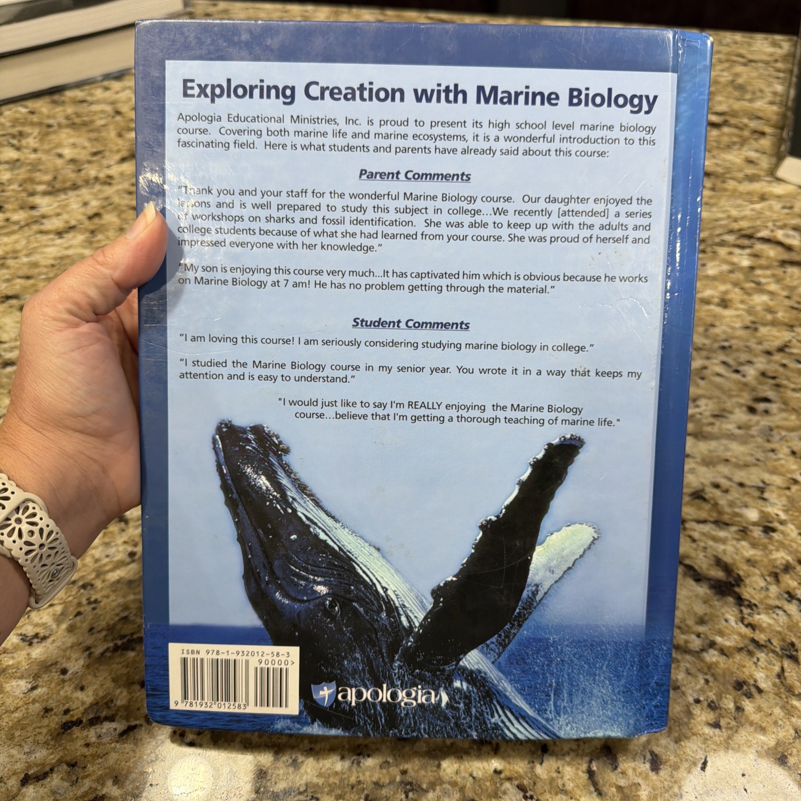 Exploring Creation Marine Biology : Student Text by Sherri Seligson -Apologia