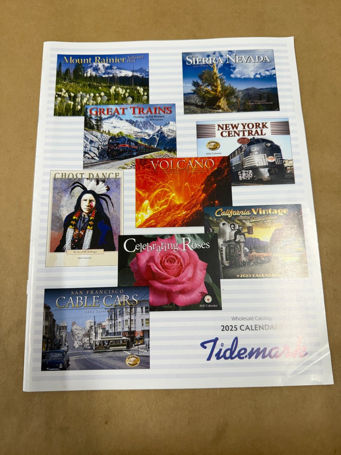 Tidemark Wholesale Catalog 2025 Calendars Trains Nature Flowers