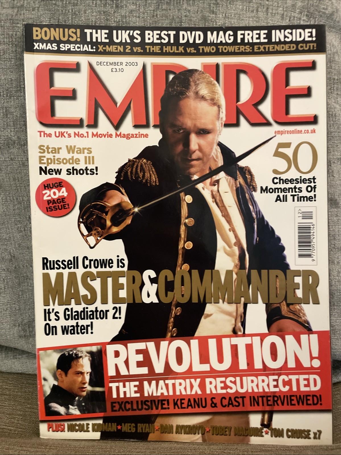 Empire Magazine – Issue 174 – December 2003 – Russell Crowe, Master & Commander