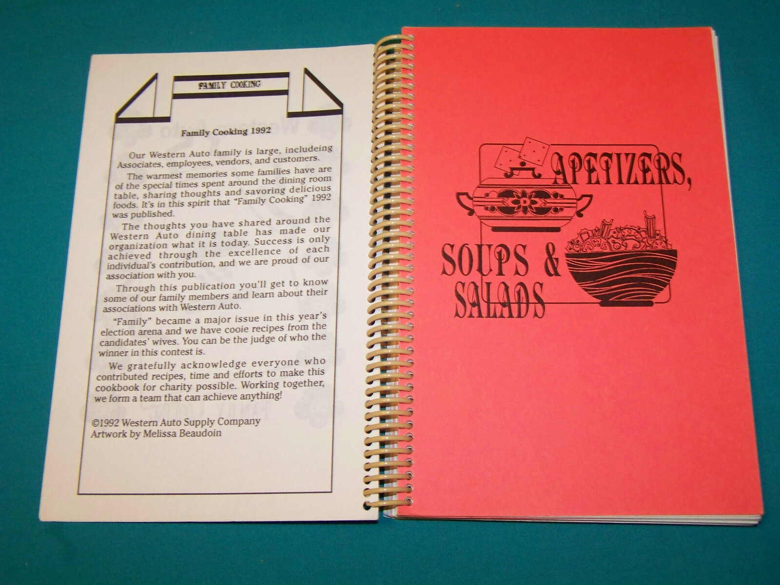 Western Auto Company Employees Cookbook 1992
