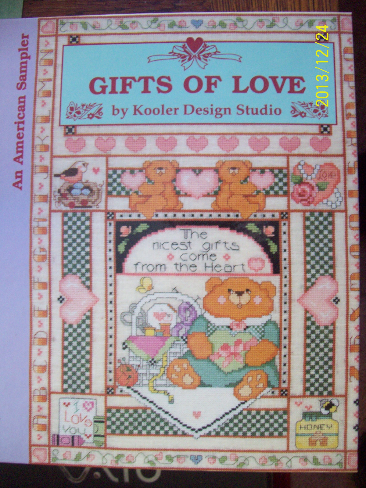 GIFTS OF LOVE BY KOOLER DESIGN STUDIO HARD COVET CROSS- STITCH BOOK