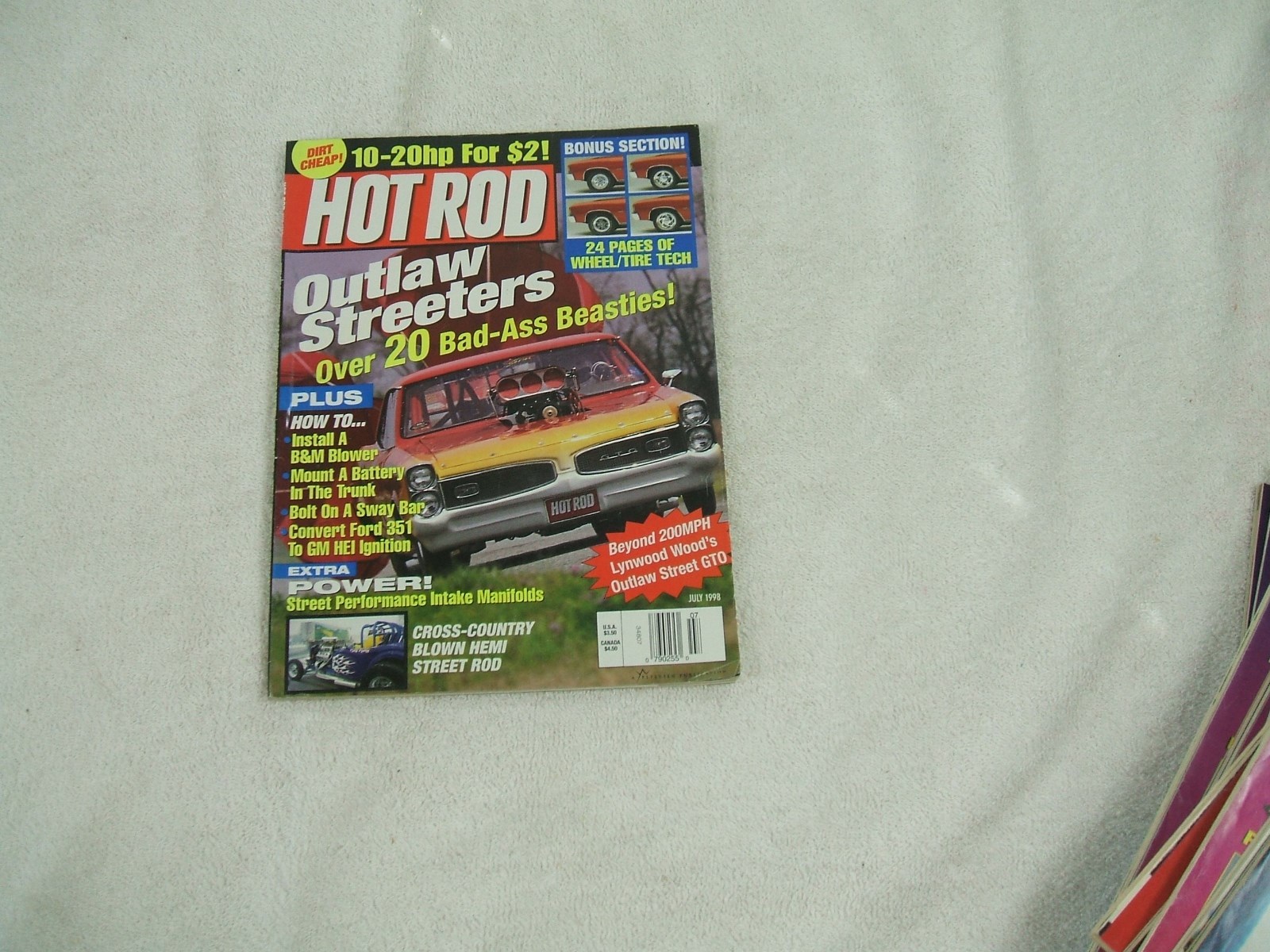 Hot Rod Magazine ~ July 1998 ~ Outlaw Streeters Over 20 Bad-Ass Beasties!