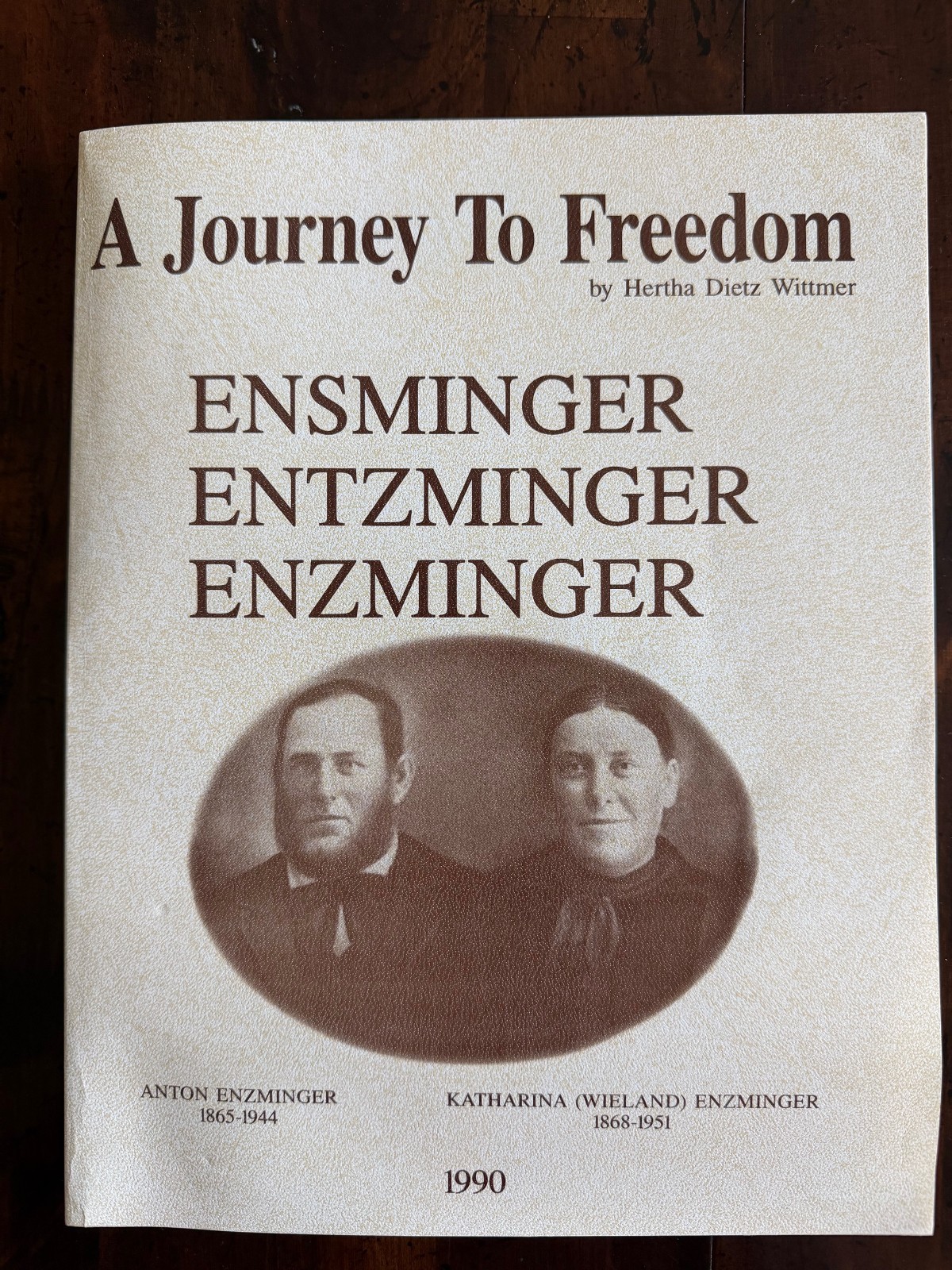 A Journey to Freedom Ensminger Entzminger Enzminger 1990 Paperback 1st Ed 66/300