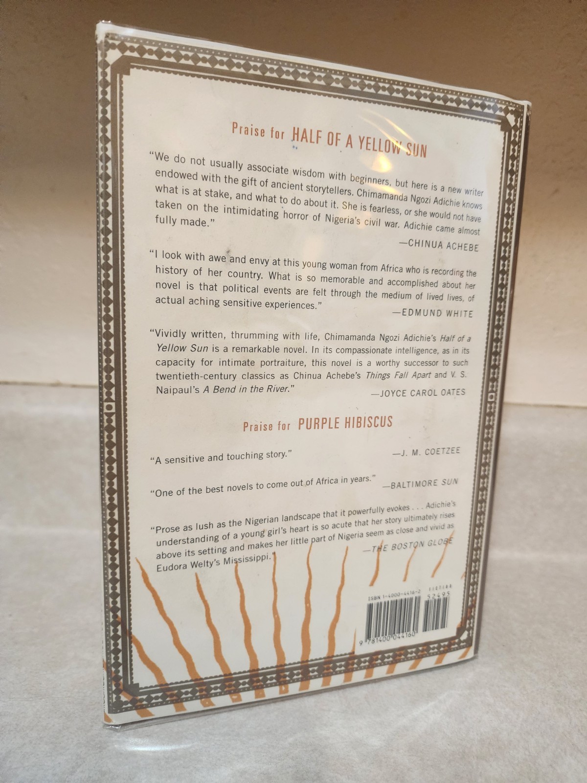 HALF OF A YELLOW SUN Chimamanda Ngozi Adichie SIGNED 1st Edition First Printing