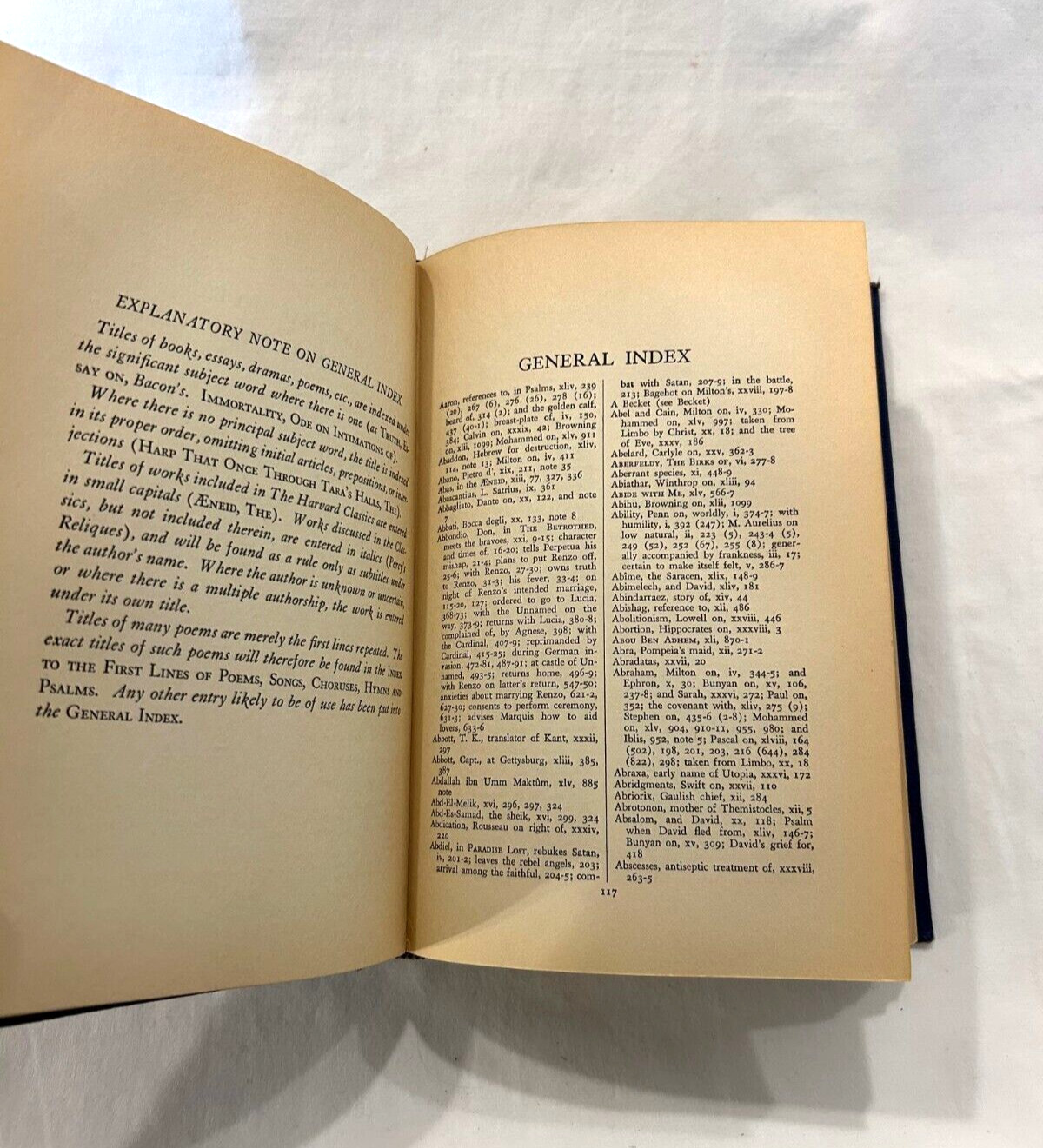 Harvard Classics Volume 50 – Reader&rsquo;s Guide Indexes – 1910 Editon Antique