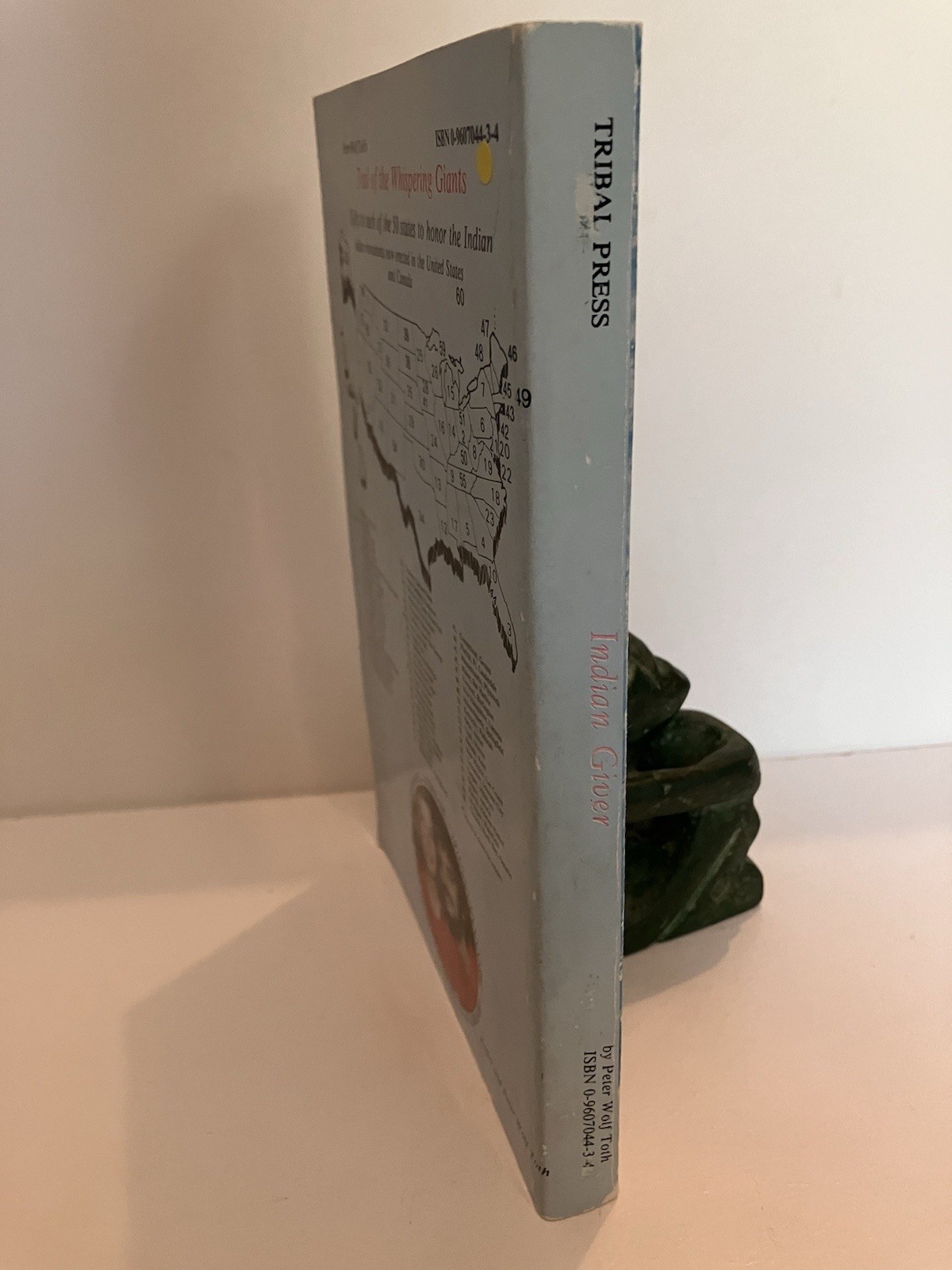 INDIAN GIVER by Peter Wolf Toth Inscribed 1988 Softcover 6th Edition Near Fine