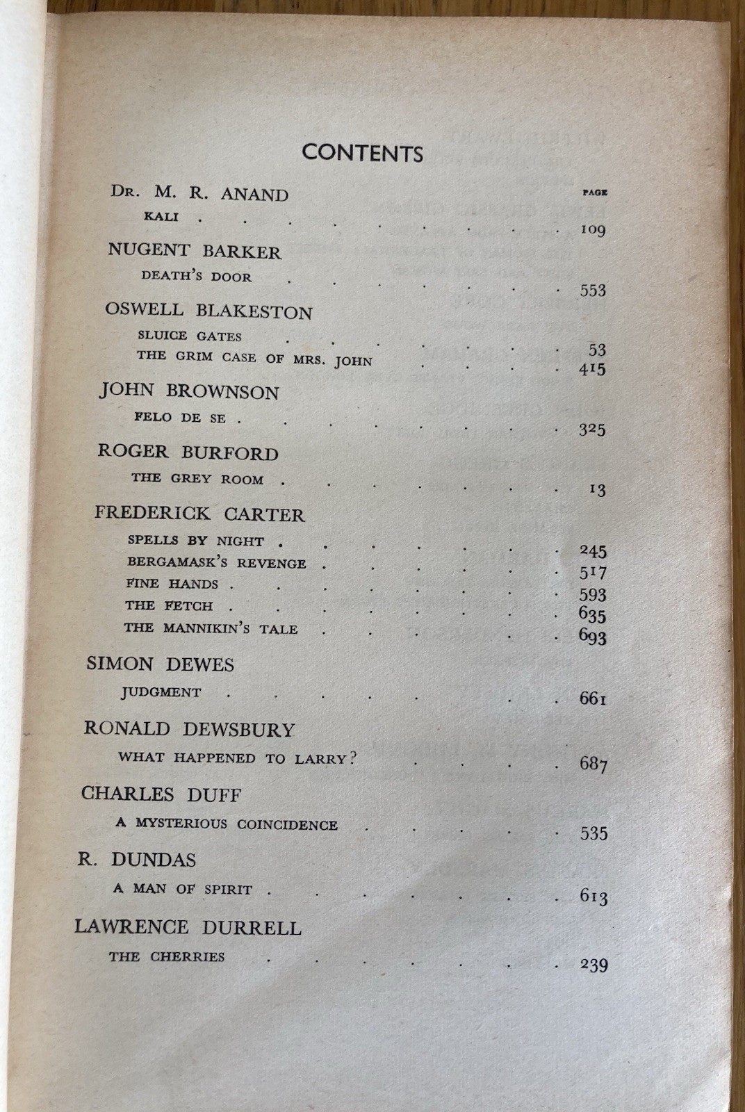 Masterpiece of Thrills. Editor-John Gawsworth. 1936 Hardcover. 736 Pages