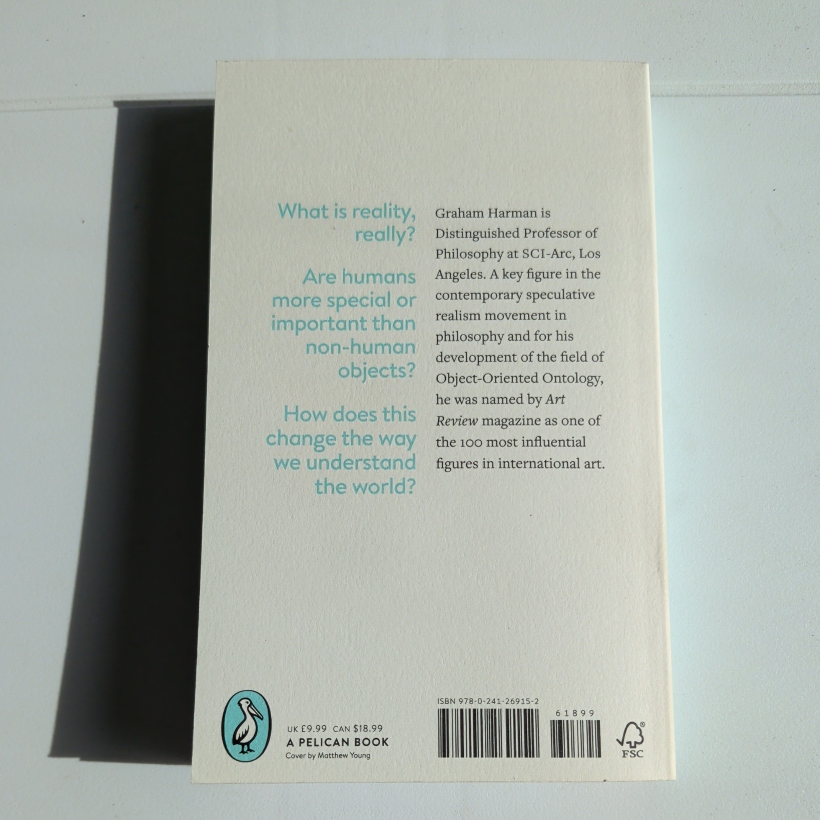 Pelican Book: Object-Oriented Ontology by Graham Harman (2018, Mass Market)