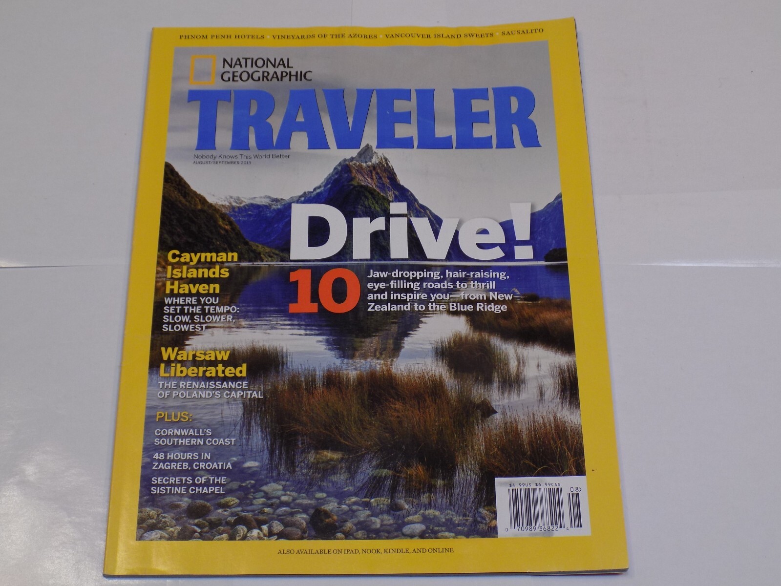 National Geographic Traveler Magazine August September 2013 Blue Ridge Cornwall