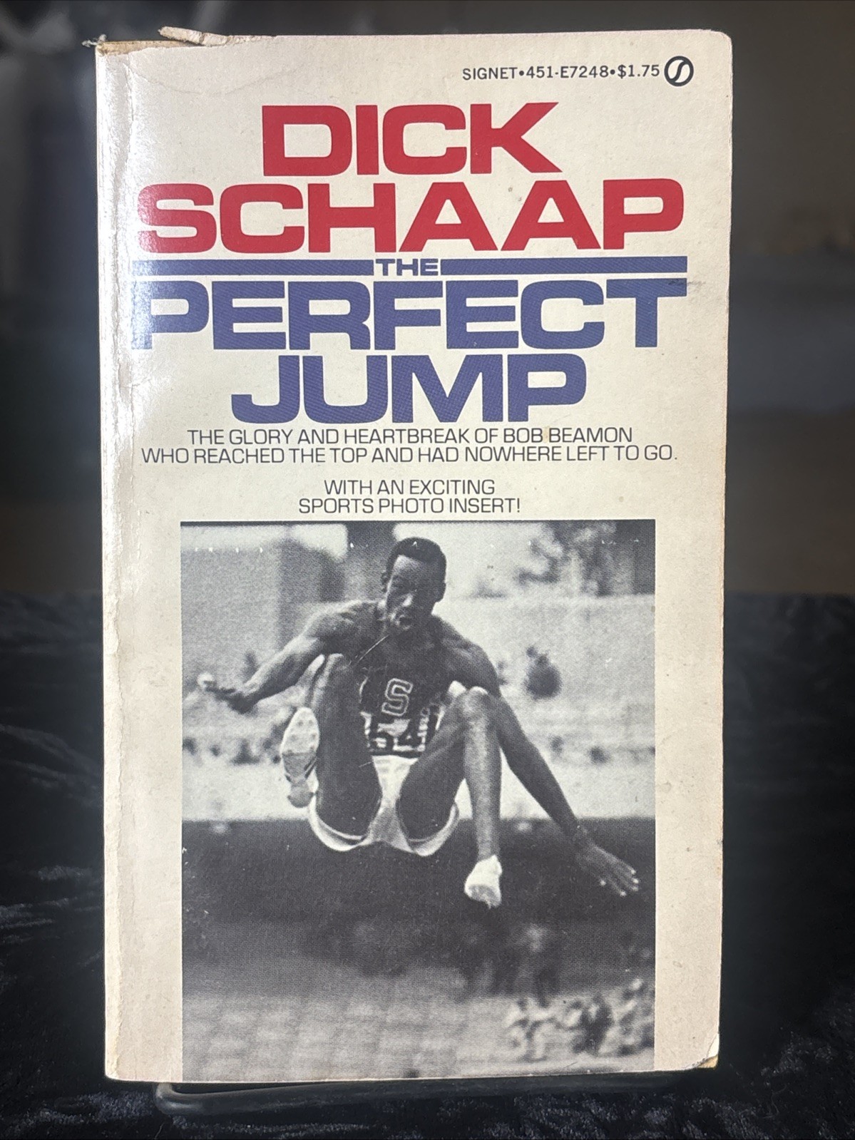 RARE Dick Schaap 1976 First Edition “ THE PERFECT JUMP “ Paperback Book Good