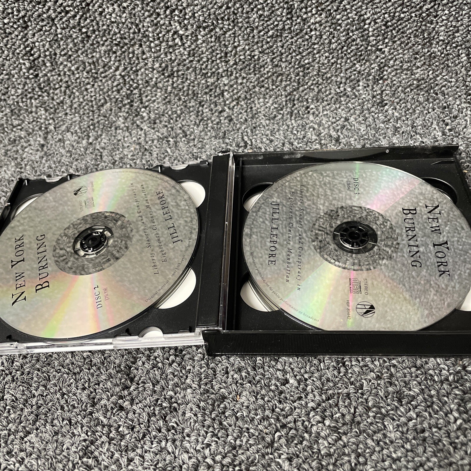 New York Burning Audio Jill Lepore 6 CD Set 2005 Rare Liberty Slavery Conspiracy