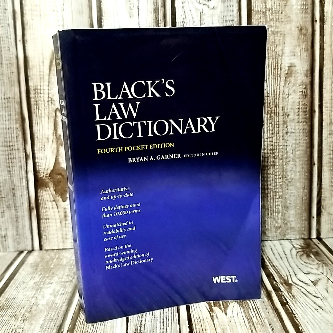 Black&rsquo;s Law Dictionary Bryan A. Garner (2011, Paperback) Fourth Pocket Edition