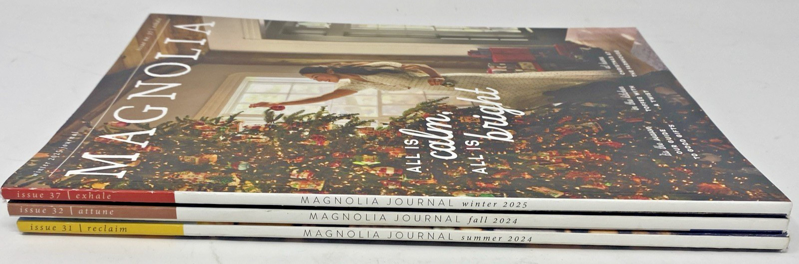 Magnolia Journal Magazine Issues 10 19 Lot Of 3 Issues 31, 32 & 37