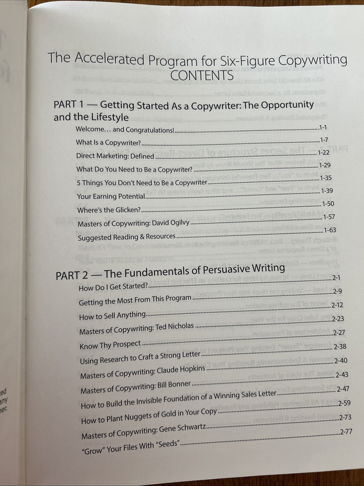 AWAI Accelerated Program For Six Figure Copywriting Book + File Of Sales Letters