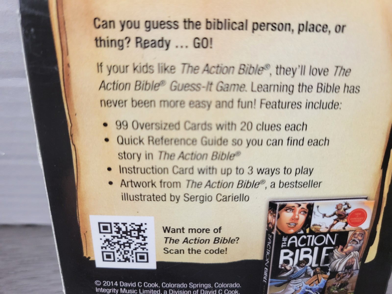 The Action Bible: Guess-It Card Game, Trivia Learning Fun for Kids Ages 8-12