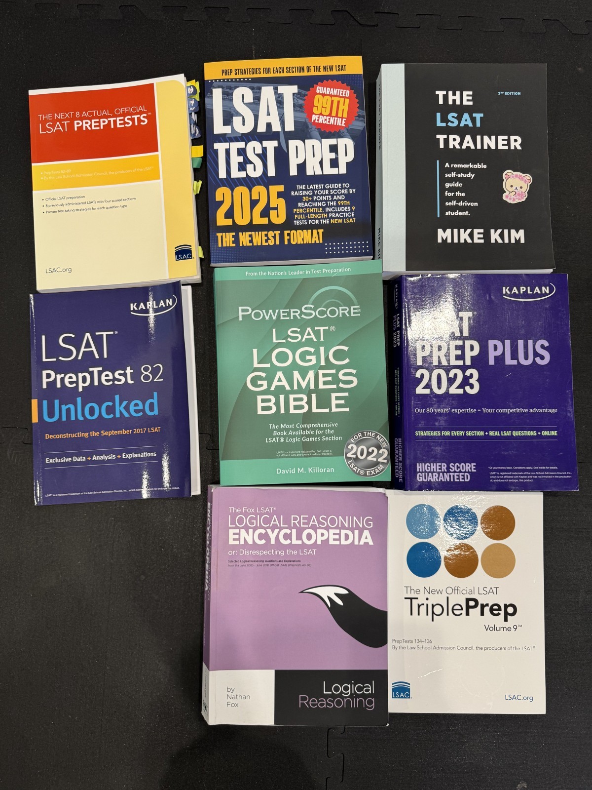 LSAT Books x 7 Logical Reasoning PowerScore Test Prep Trainer Mike Kim